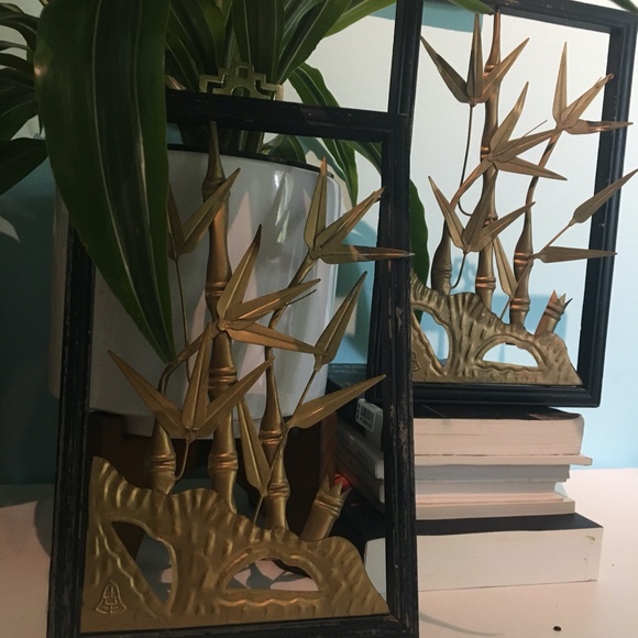 BAMBOO INSPIRED ART FRAMES SET OF 2 - Picture 2 of 7